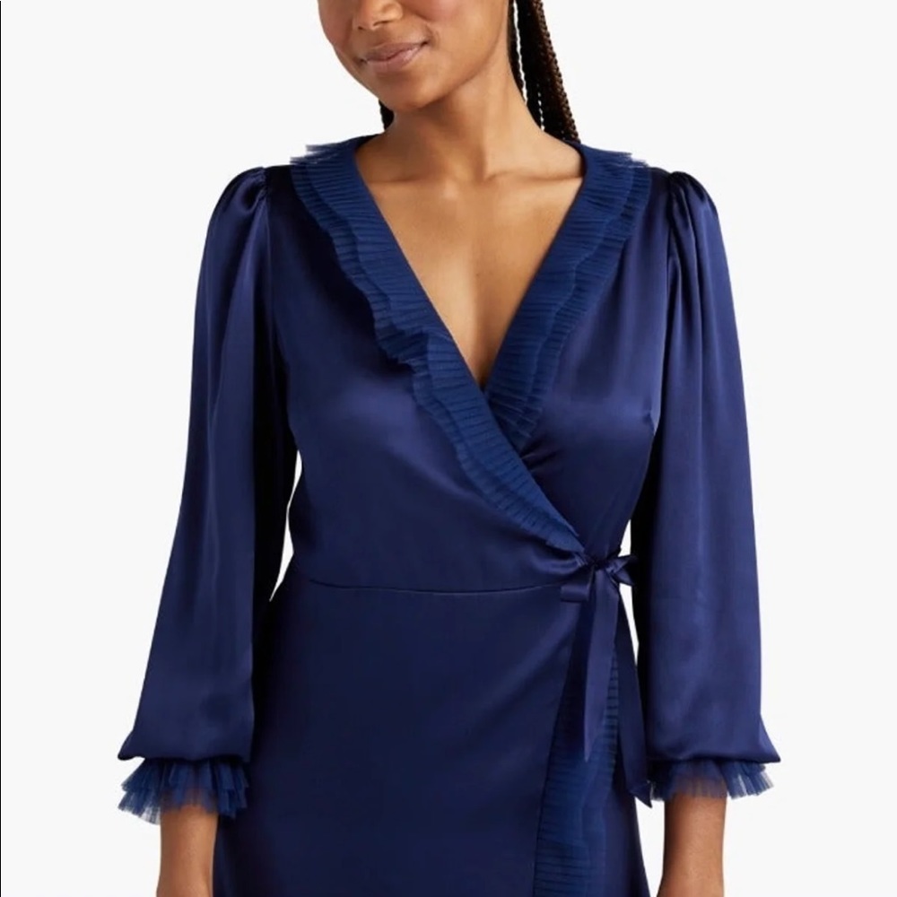 Hill House Dolly Bridal Robe Navy L NWT